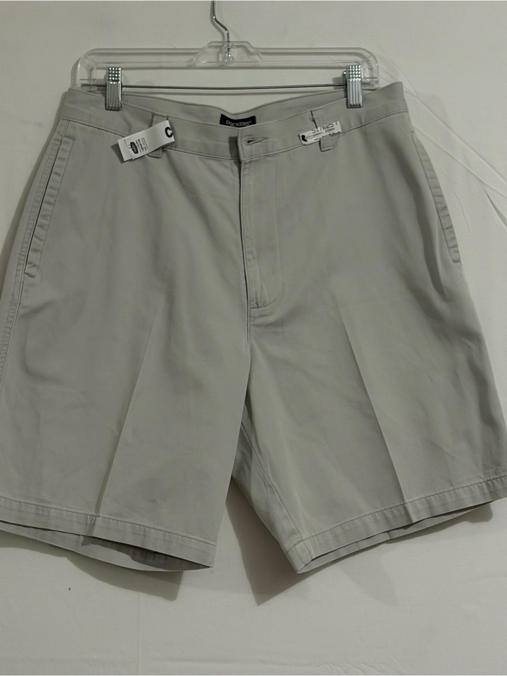Dockers Men's Flat Front Shorts - Light Gray